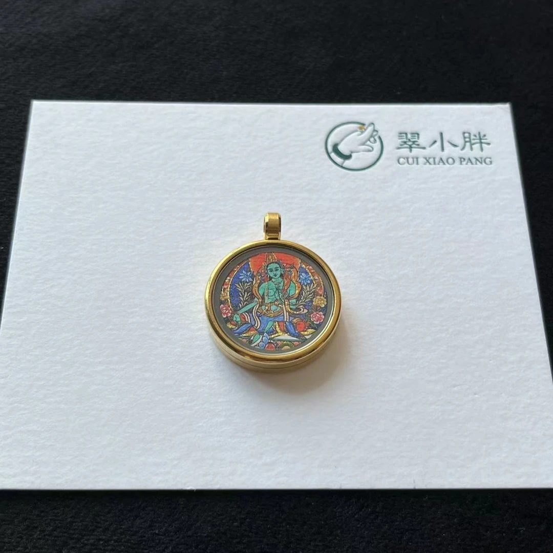 合金吊坠 翠小胖珠宝 度母吊坠