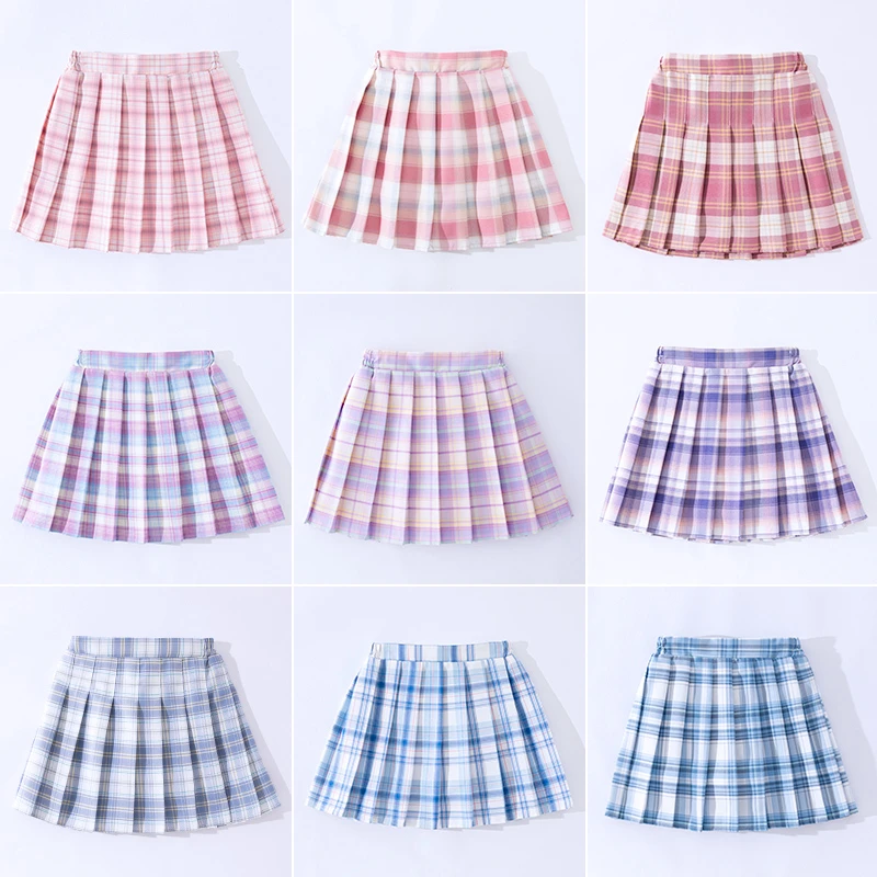 女童jk格子裙学院风秋季百褶裙洋气女宝宝短裙秋装半身裙儿童裙子