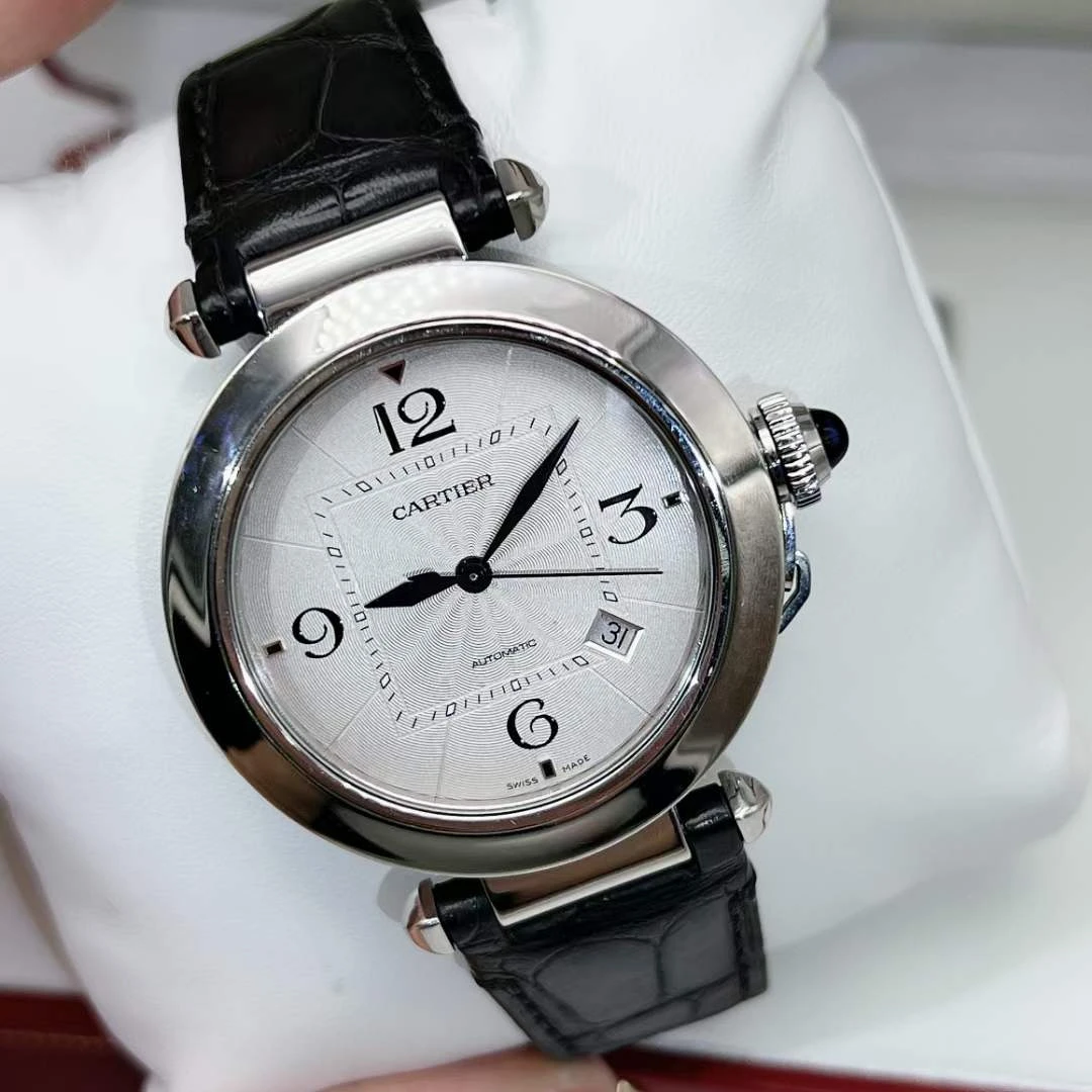 95新 Cartier/卡地亚 帕莎41mm背透自动机械手表