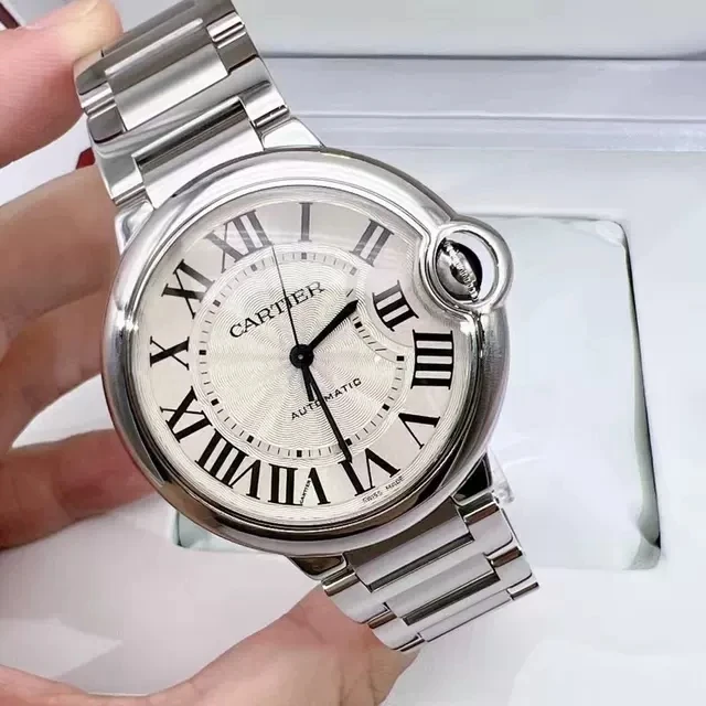 95新 Cartier/卡地亚 蓝气球36mm经典自动机械手表