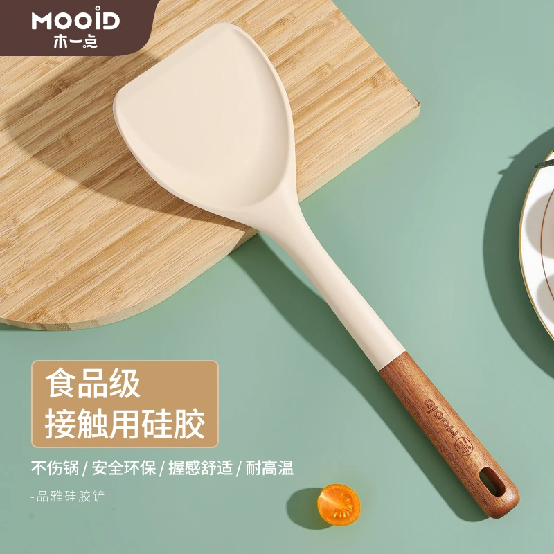 不粘锅硅胶铲炒菜铲子耐高温家用厨具专用护锅硅胶锅铲MYD-9038