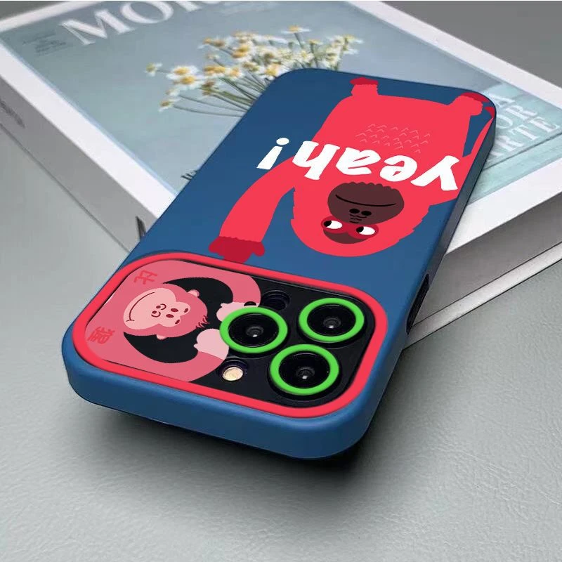 多巴胺猩猩新款视窗7适用苹果14promax手机壳iphone13pro12搞怪11