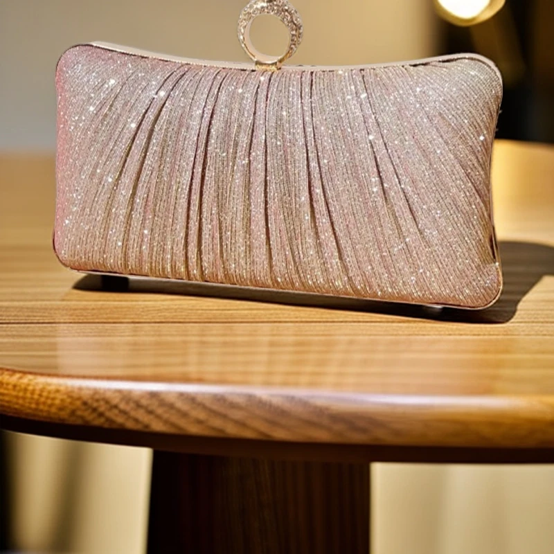 名媛手拿斜挎晚宴女包宴会镶钻百搭气质时尚手拎斜挎手拿晚宴包