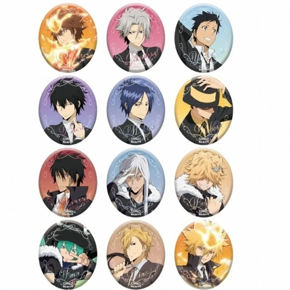 【家庭教师】家教椭圆烫金吧唧徽章（盲盒代拆）