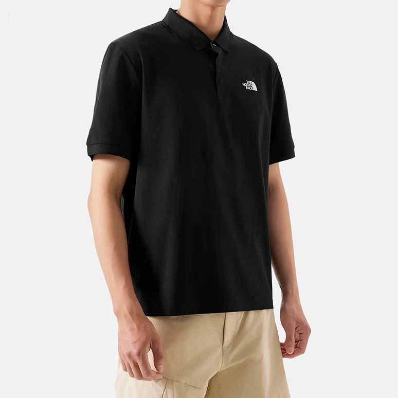 TheNorthFace北面Polo衫T恤男舒适透气休闲户外防晒翻领短袖 87W2