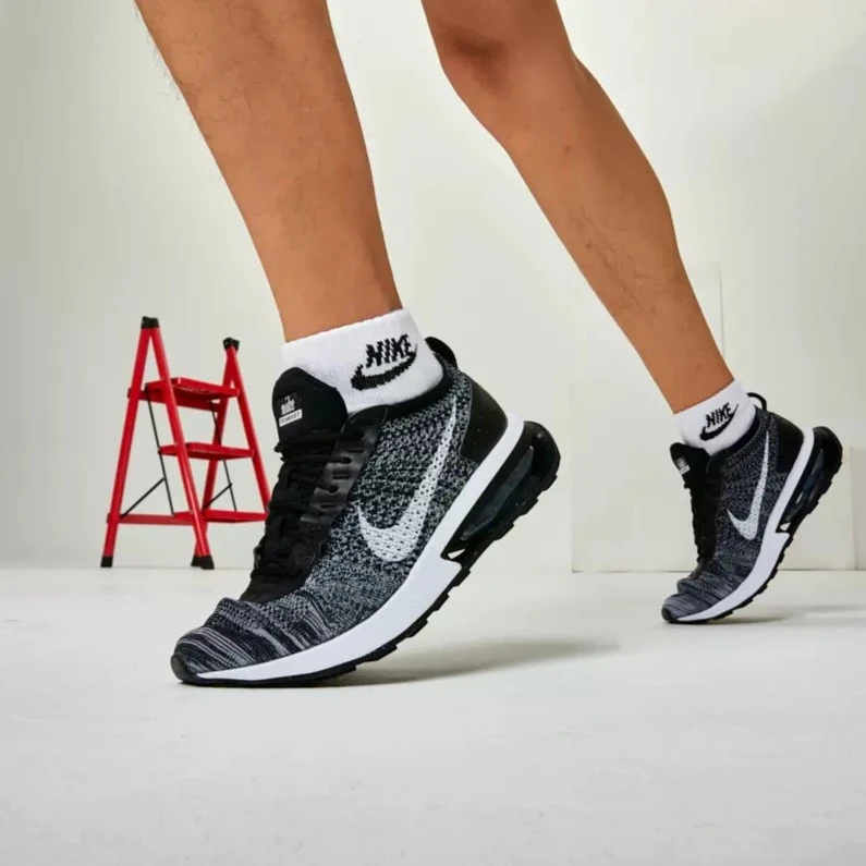 NIKE耐克男鞋AIR MAX FLYKNIT RACER运动鞋训练跑步鞋 DJ6106-001