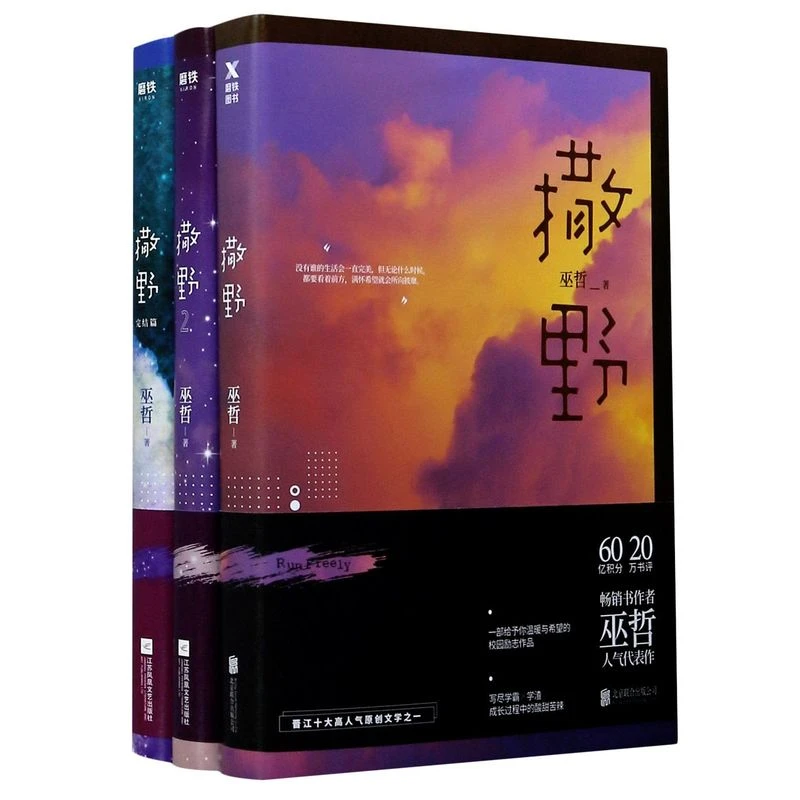 撒野123小说全套正版+全3册123巫哲小说