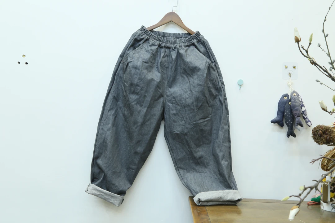 CUYIMINGWU/粗衣名物牛仔裤 休闲 百搭 时尚 牛仔布料老爹裤