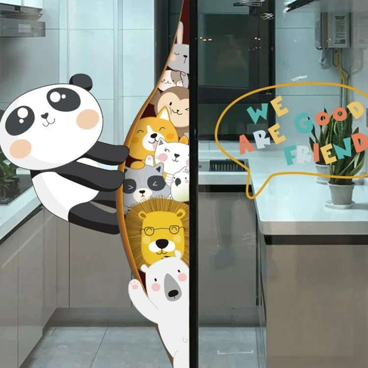 厨房玻璃门贴纸推拉门贴移门装饰窗户贴画窗花窗贴墙壁自粘儿童房