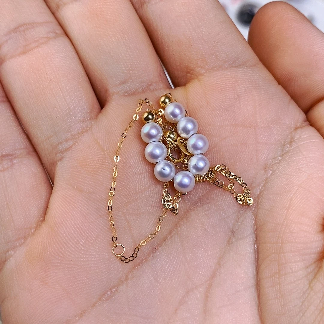 淡水珍珠颈饰18K金镶嵌凤*来