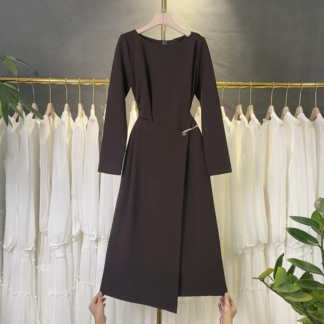 【现货】【RG2680】2024年秋冬新款百搭减龄显瘦新款连衣裙