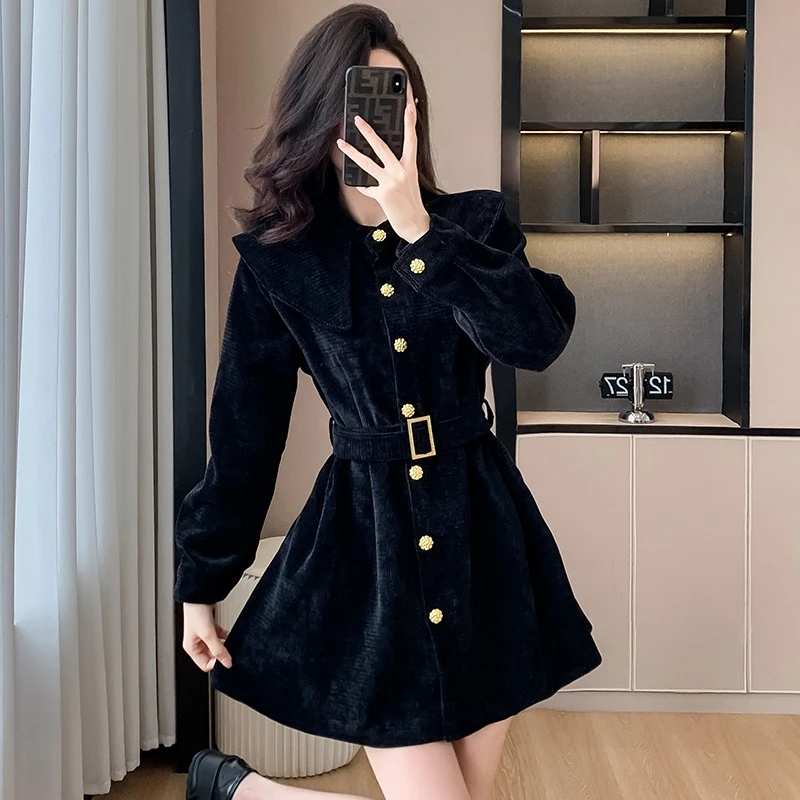 【RG3618】2024年秋冬新款时尚气质百搭减龄显瘦新款连衣裙