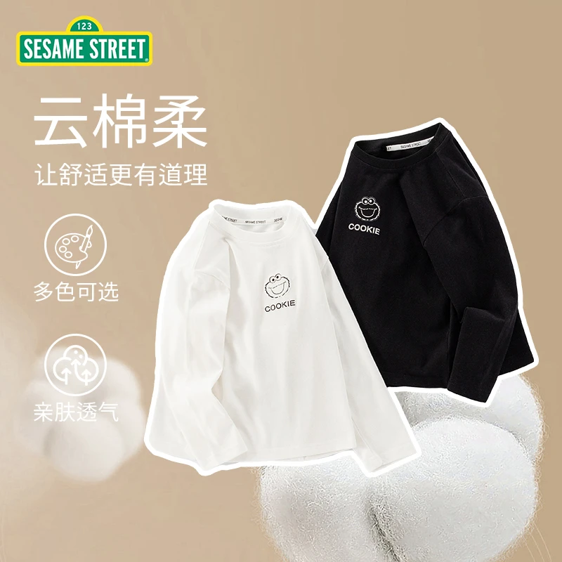 【ZB】芝麻街秋季新款儿童休闲舒适百搭春季打底衫ZQAM057