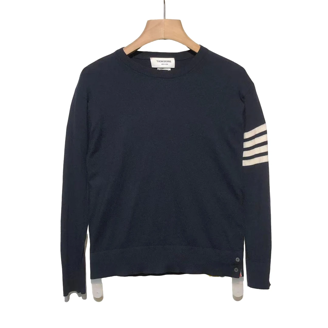 THOMBROWNE/TB 时尚 经典 条纹 长袖 毛衣 5码/ 95+新/ XG-Y15869