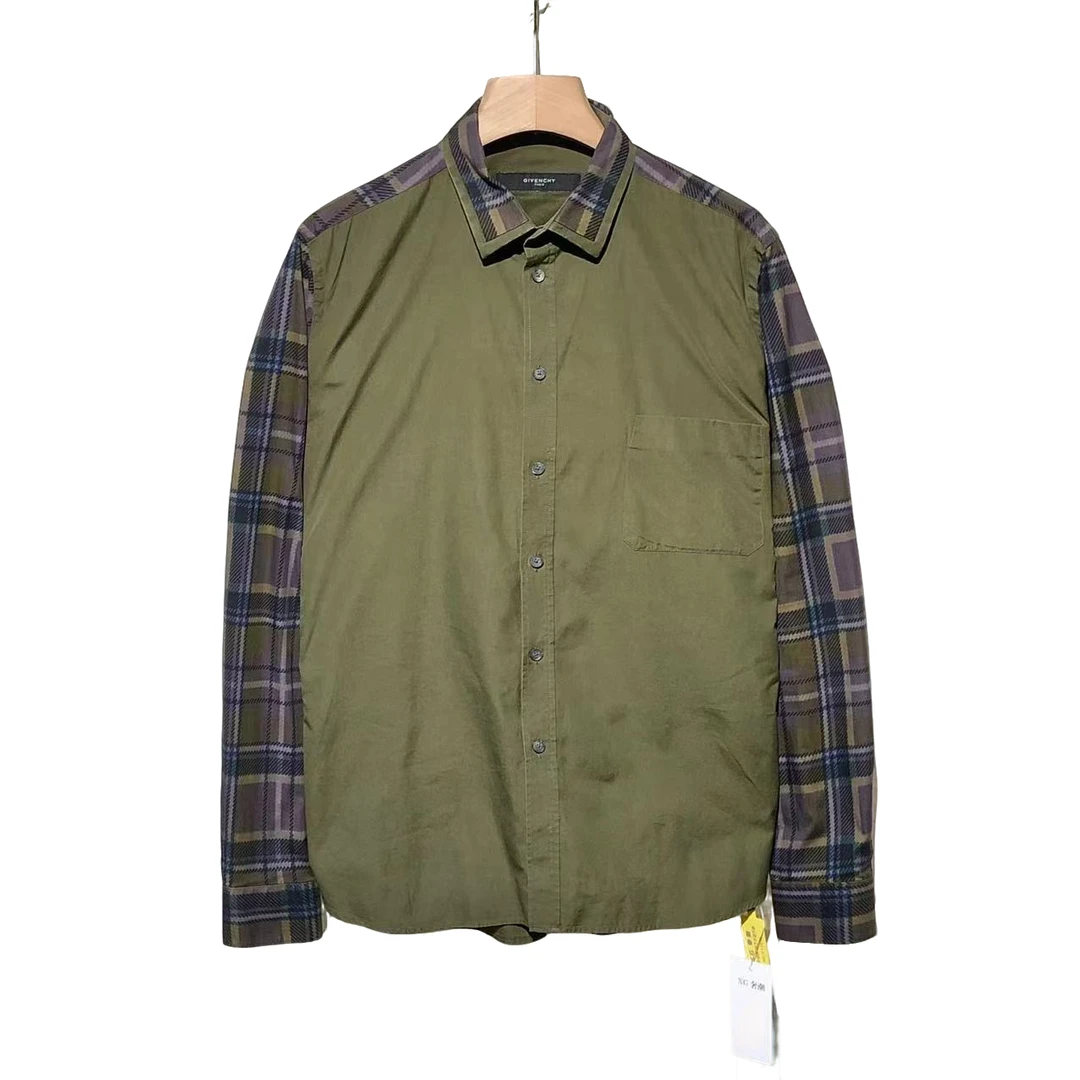 Givenchy/纪梵希 拼接 休闲 时尚 衬衫/43码/95+新/XG-Y13518