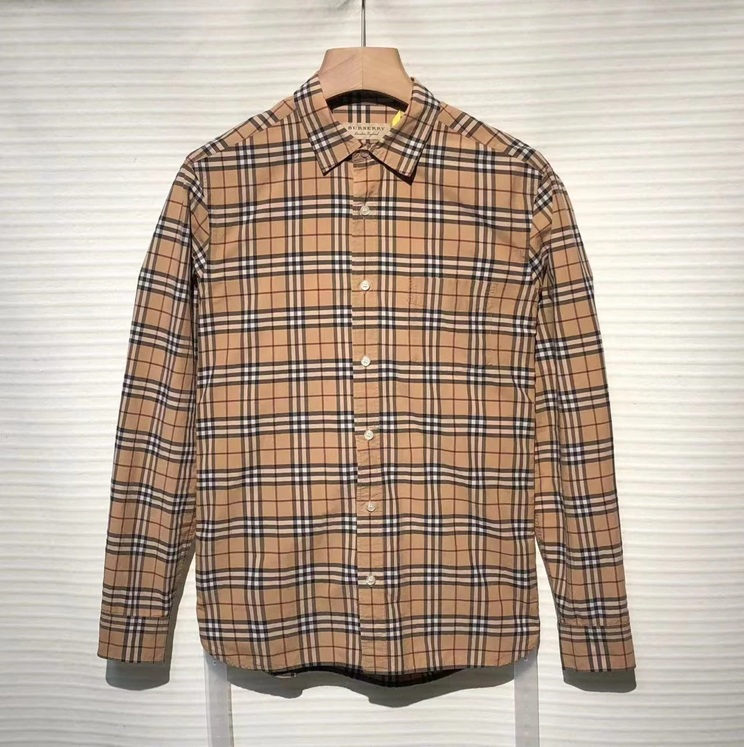 Burberry/巴宝莉 时尚 休闲 经典 格纹 衬衫/M码/95+新/XG-Y14340