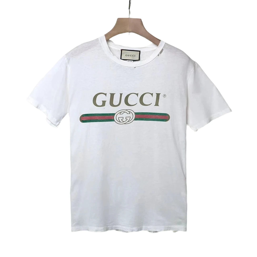 竞拍 GUCCI/古驰 时尚 百搭 logo 短袖/xxs码/95+新/XG-Y17682
