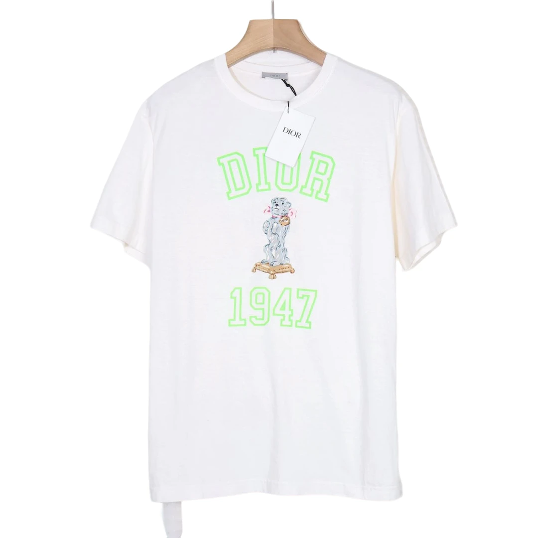 迪奥/Dior 时尚 百搭 潮流 logo 短袖/M码/未使用带吊/XG-Y19827