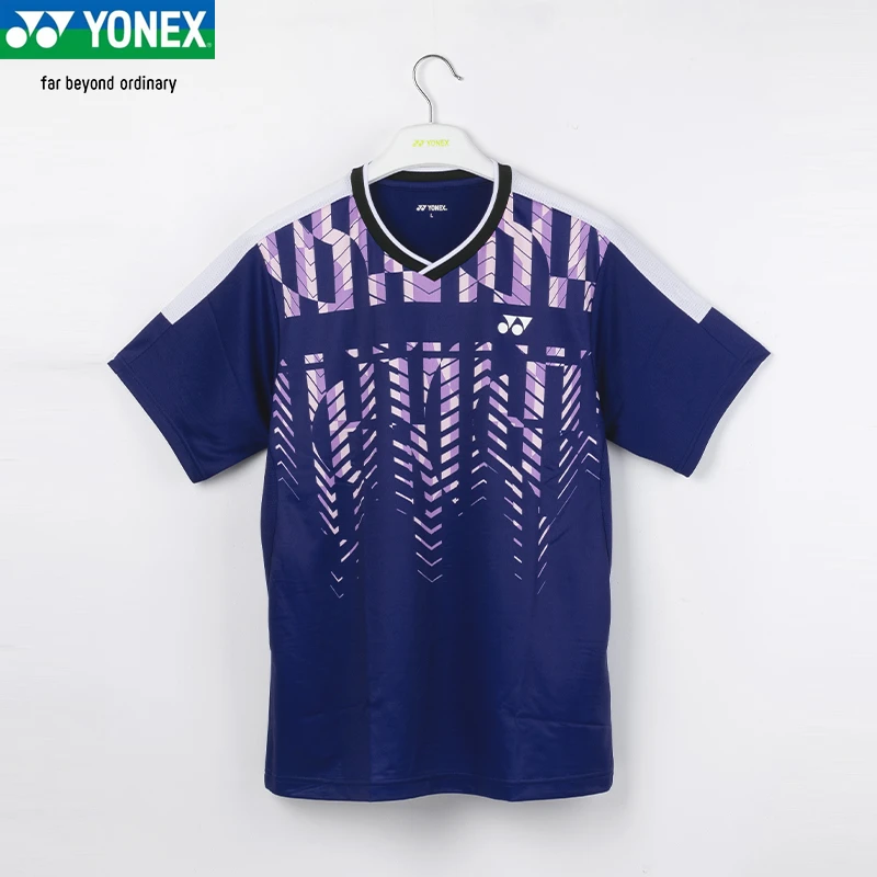 2024新款YONEX/尤尼克斯110304休闲运动速干时尚圆领夏季羽毛球服