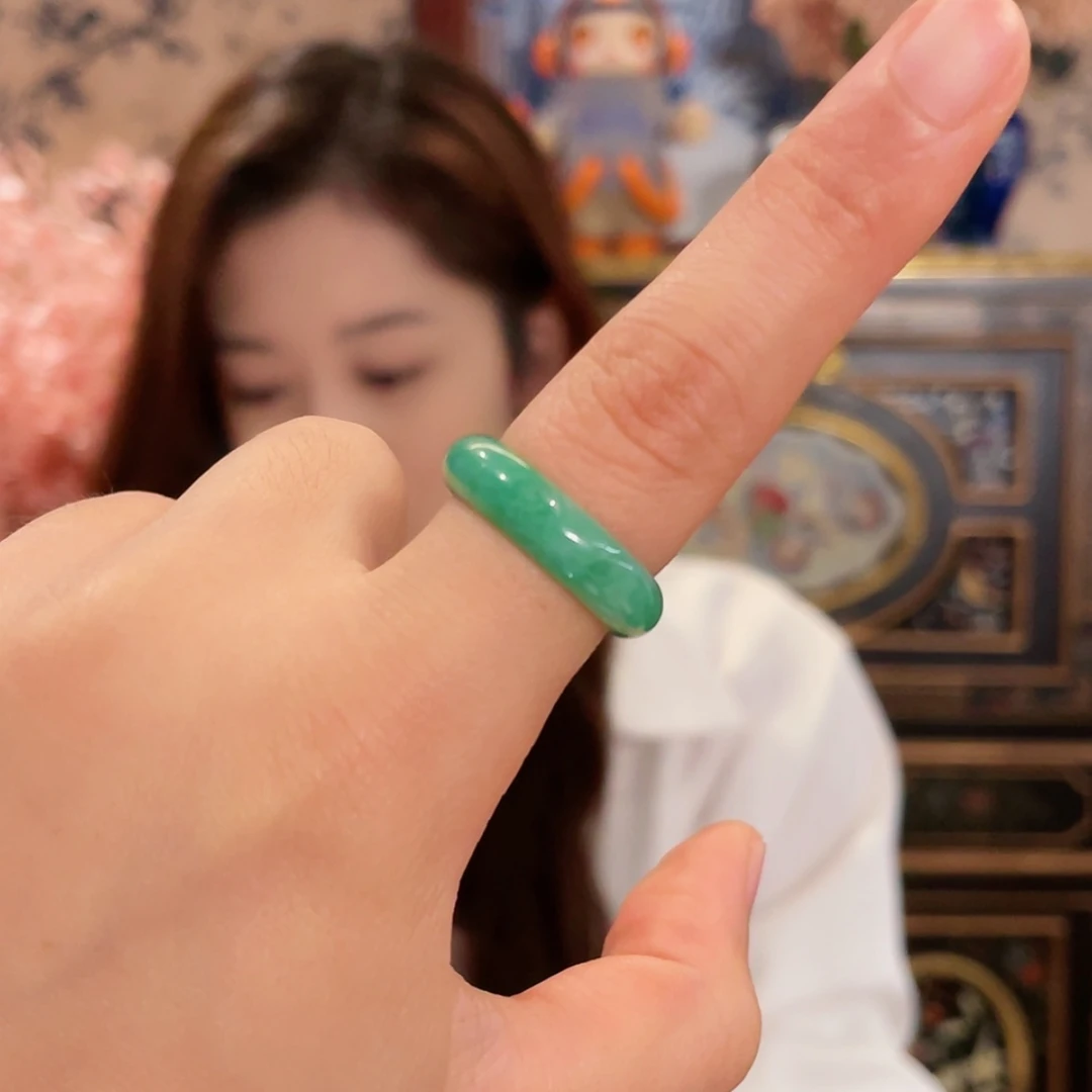 【闪购商品】翡翠戒指未镶嵌11圈口