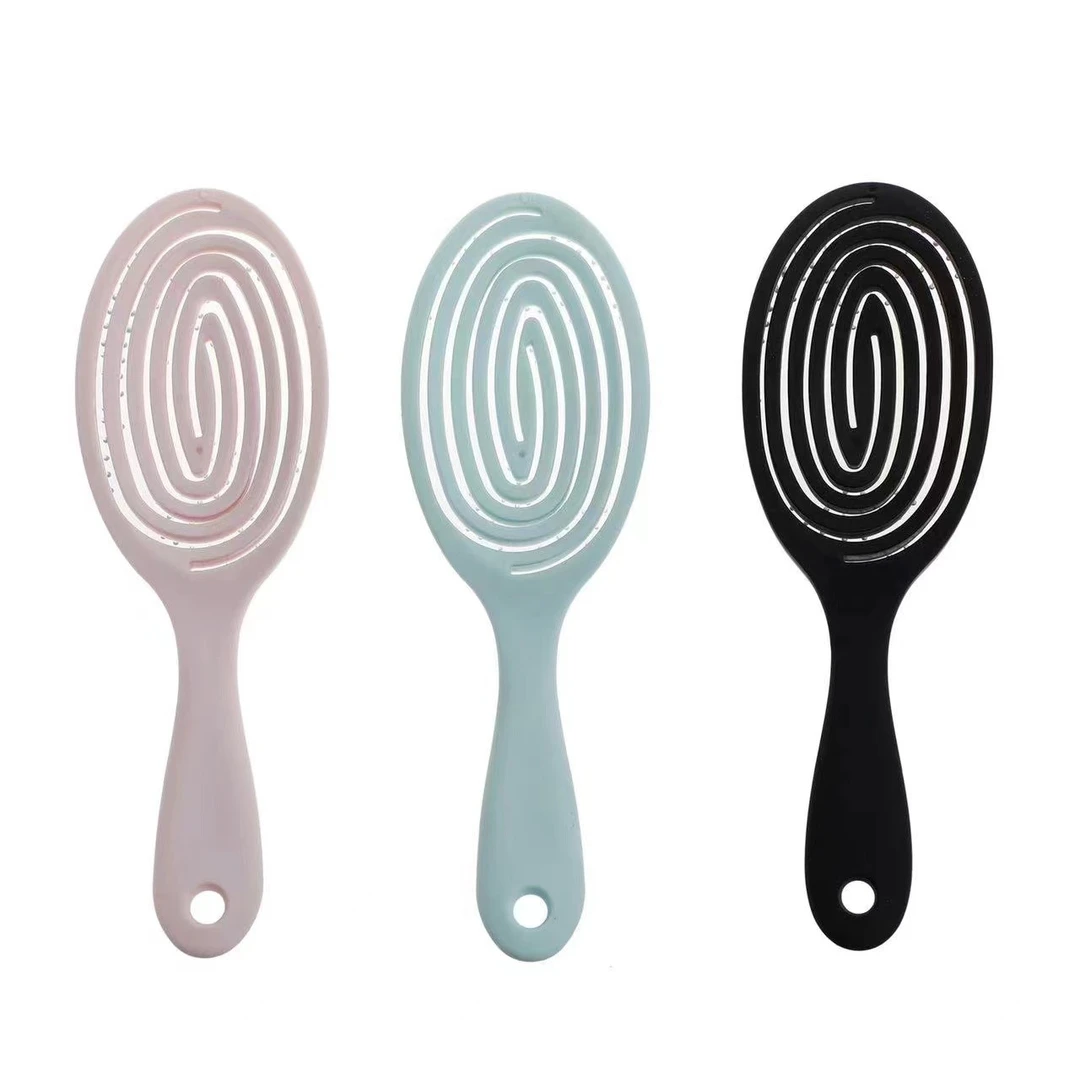 新款镂空蚊香梳 头皮按摩美发梳干湿两用