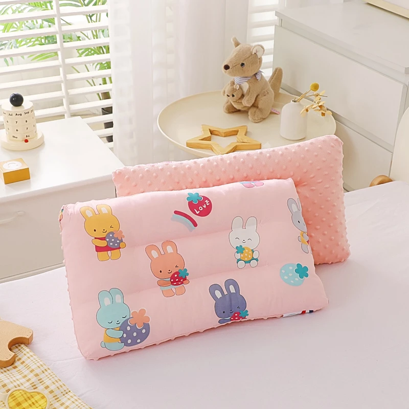全棉儿童豆豆枕婴儿枕安抚睡觉吸汗透气枕头午睡小学生枕芯