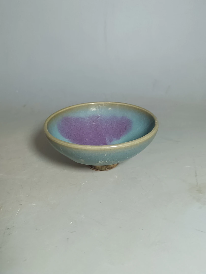 钧瓷窑变鸡心小碗