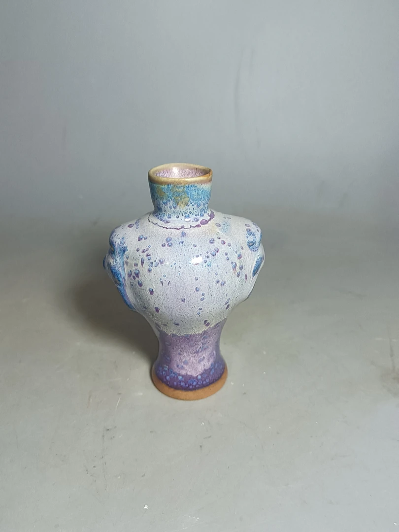 钧瓷窑变釉小花瓶