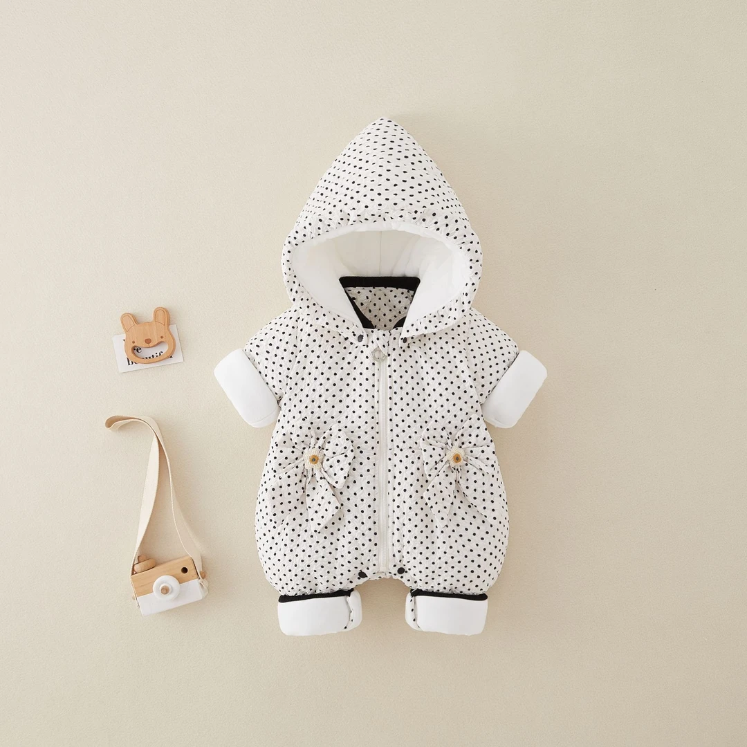 丹婴儿衣服秋冬新款加厚外出棉服女宝婴幼儿外穿新生儿连体衣冬装