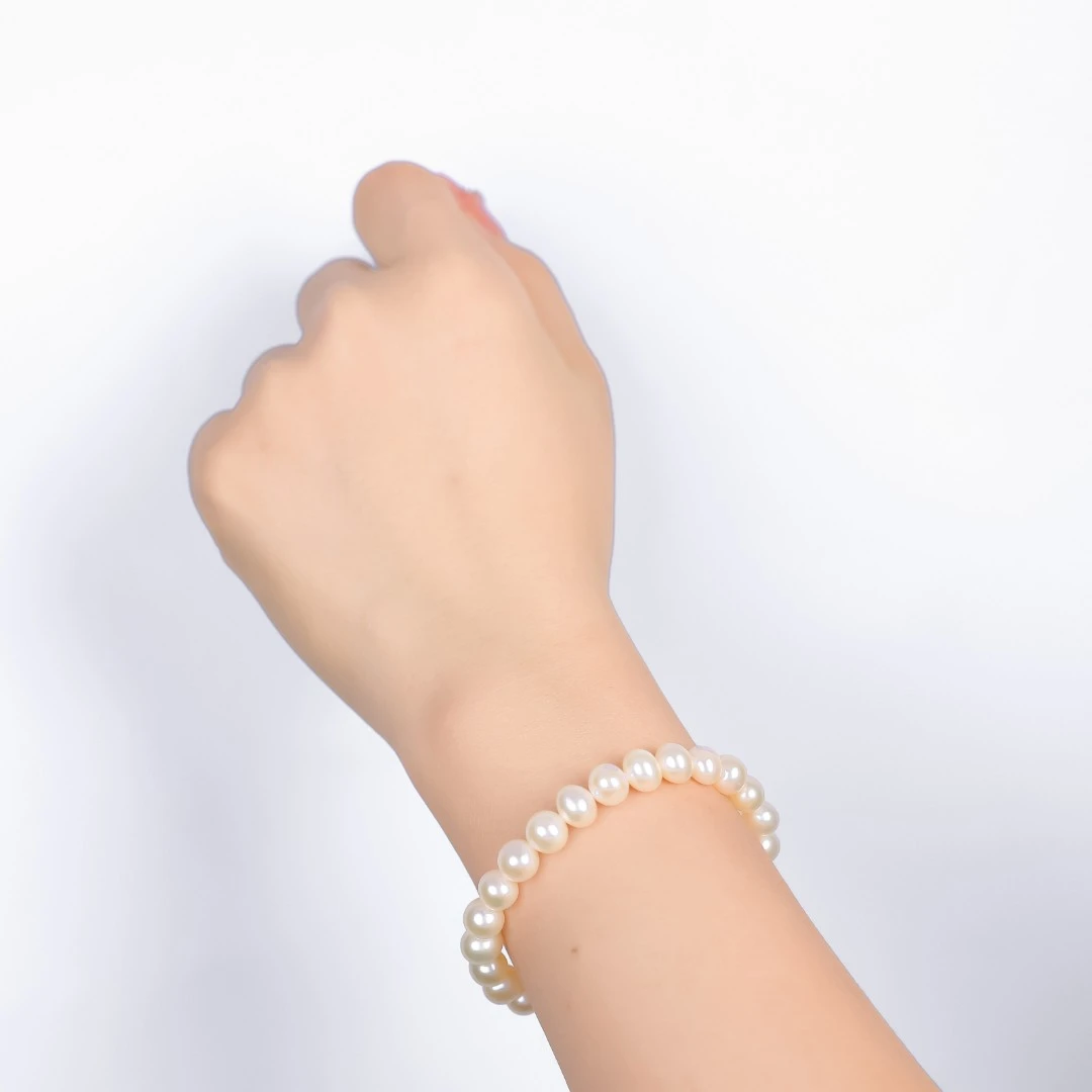 依俐西雅【福气满满】珍珠手链6.5mm-7mm G049