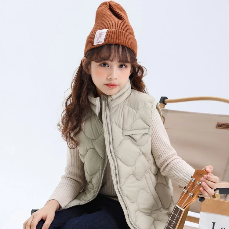 鹅小宝春秋外穿95白鹅绒轻薄儿童羽绒马甲室内保暖男童女孩薄款