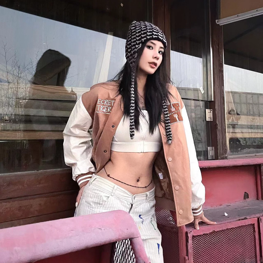 25新款棒球世家秋季宽松老虎棒球服情侣学生潮棒球领夹克外套