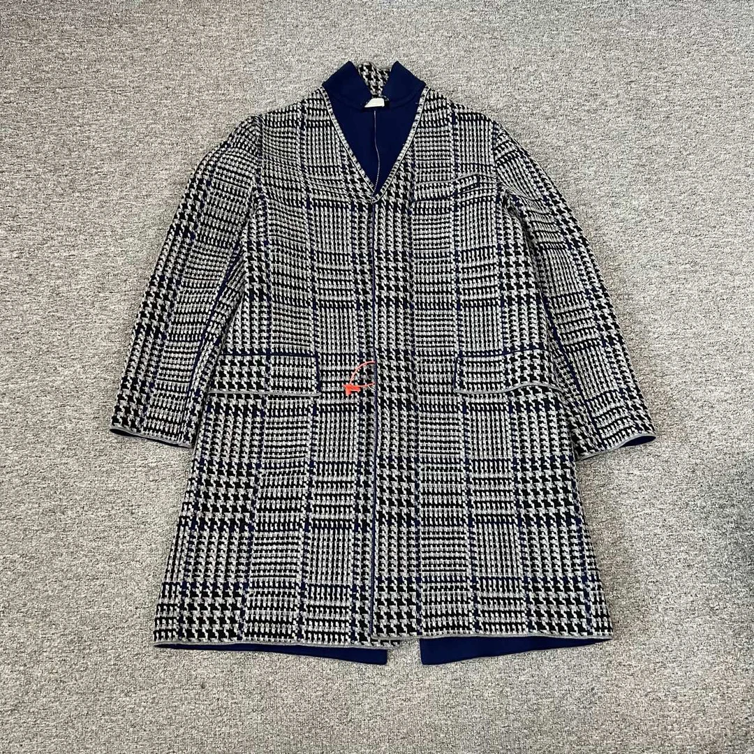 Dior Homme 迪奥 秀款 千鸟格 大衣 99新 S码