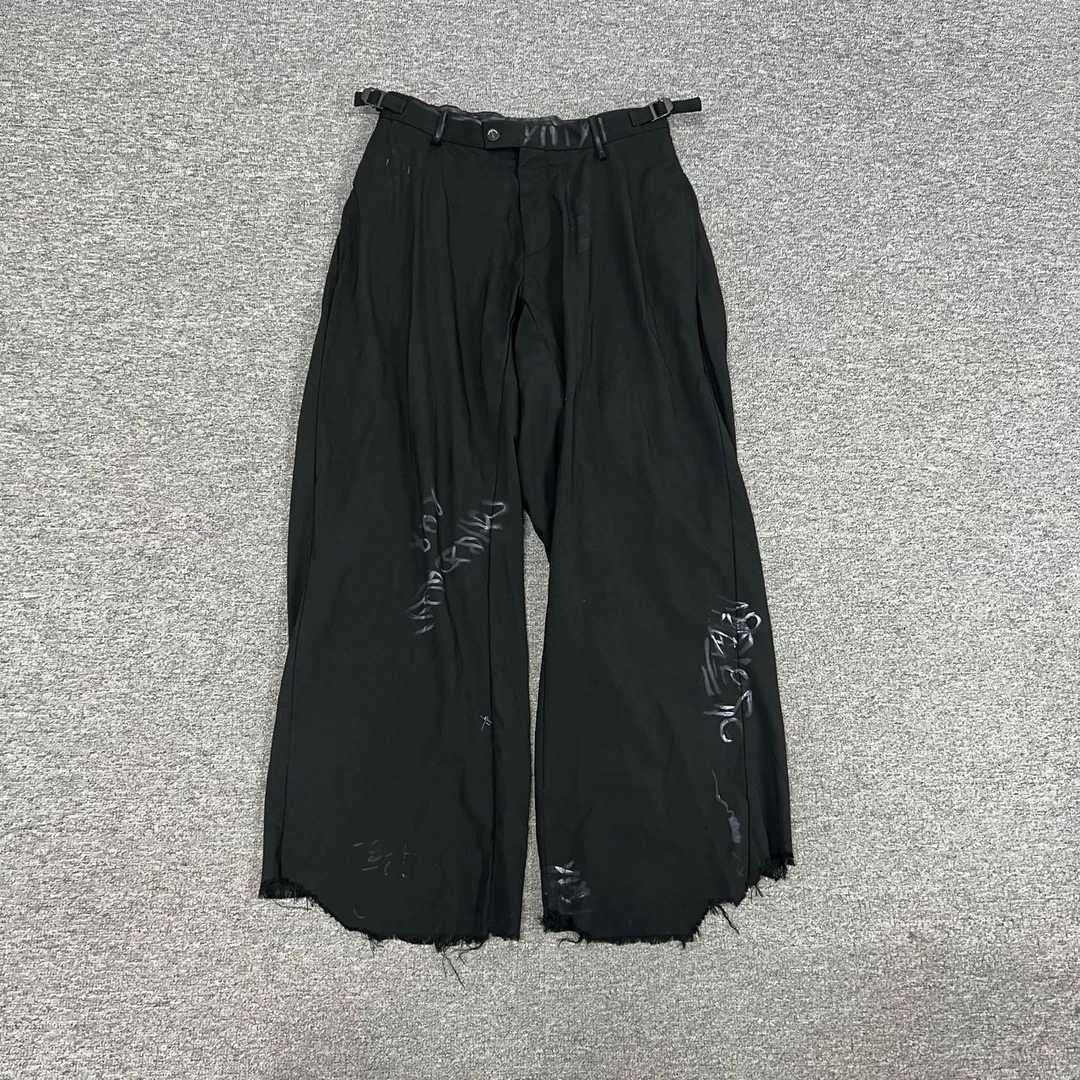 Balenciaga 巴黎世家 涂鸦破坏 羊毛西裤 xs码 99新