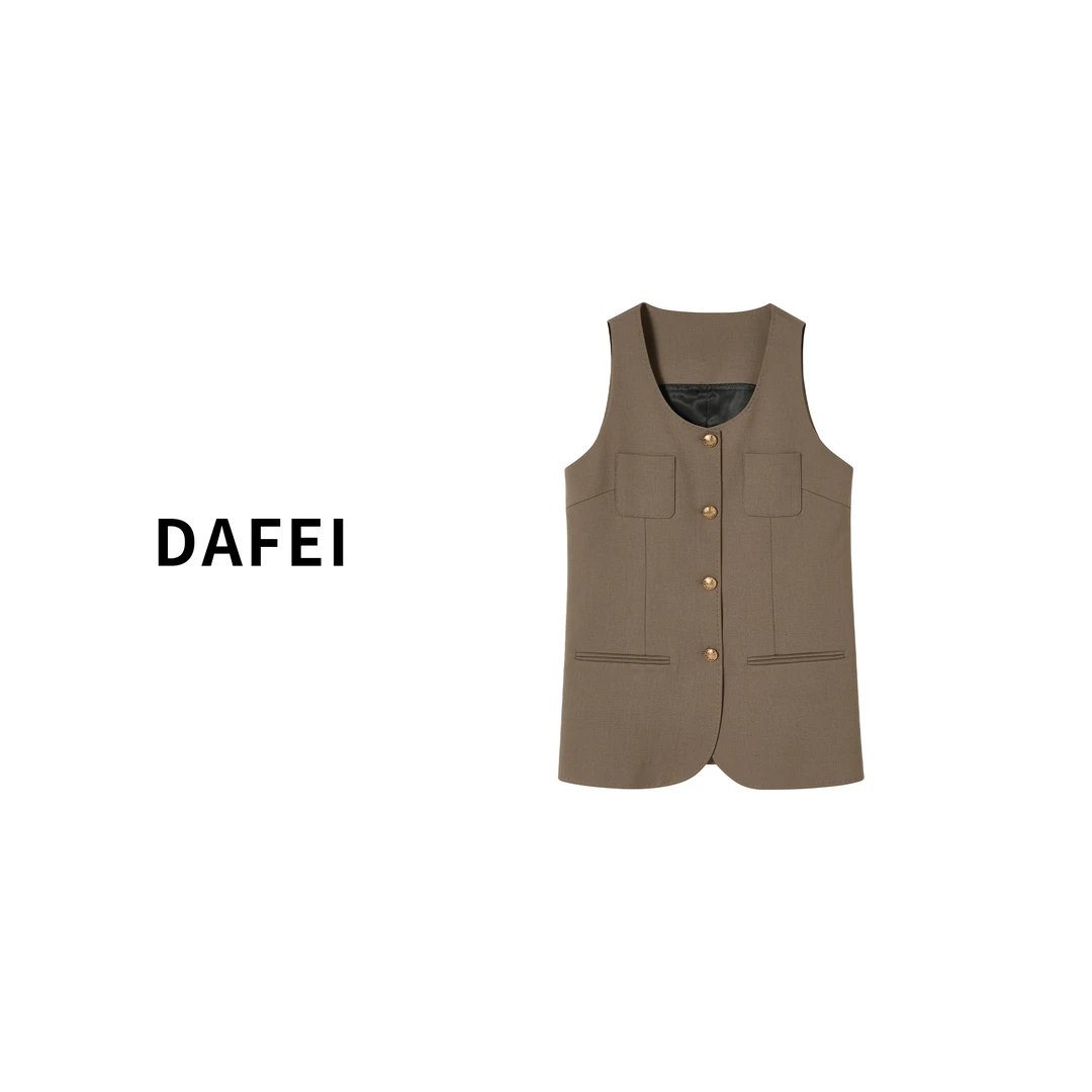 【春日幻想】时尚无袖休闲复古夏季韩版轻奢女简约马夹小香风马甲