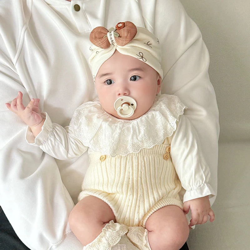 婴儿帽子春秋款小月龄胎帽新生婴幼儿头巾帽棉布女宝宝护耳印度帽