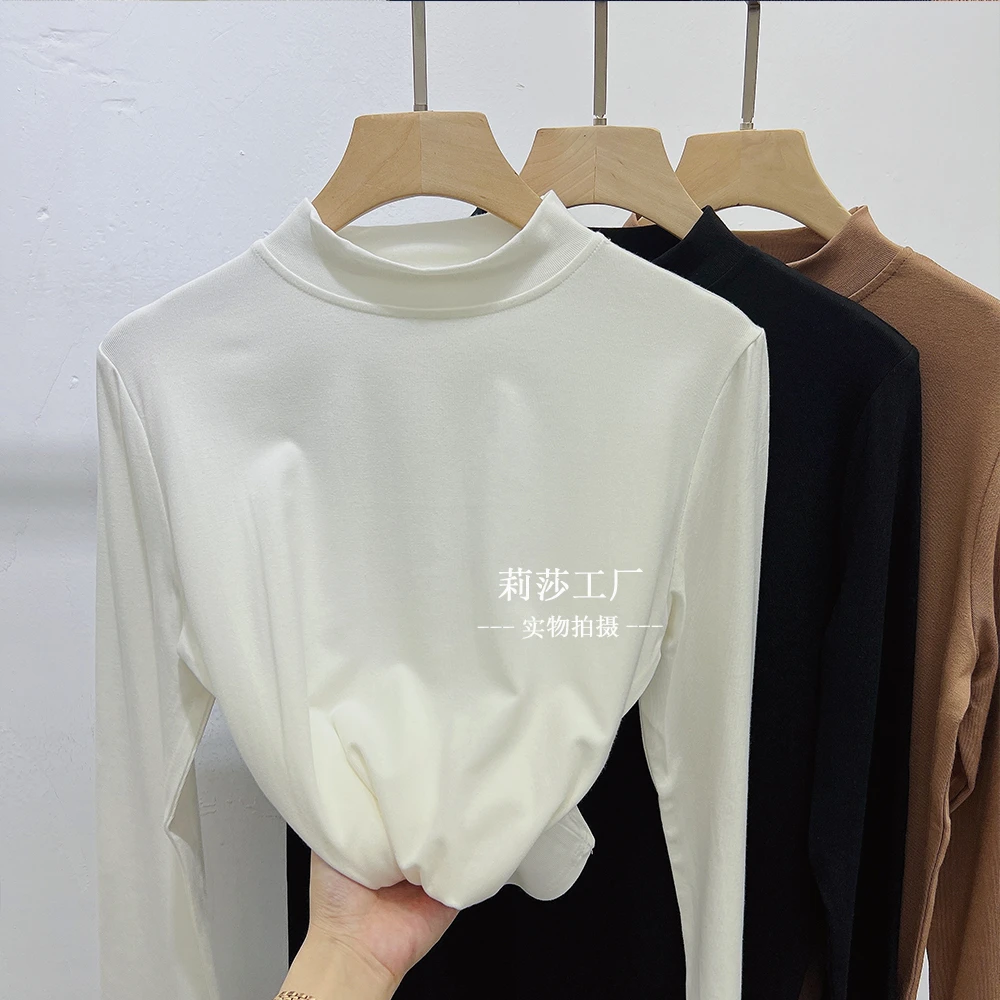 【内搭精选】超舒服柔软~经典百搭半高领内搭外穿打底衫718