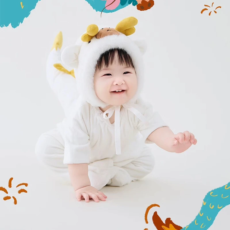 由米摄影道具周岁宝宝照周岁龙年主题