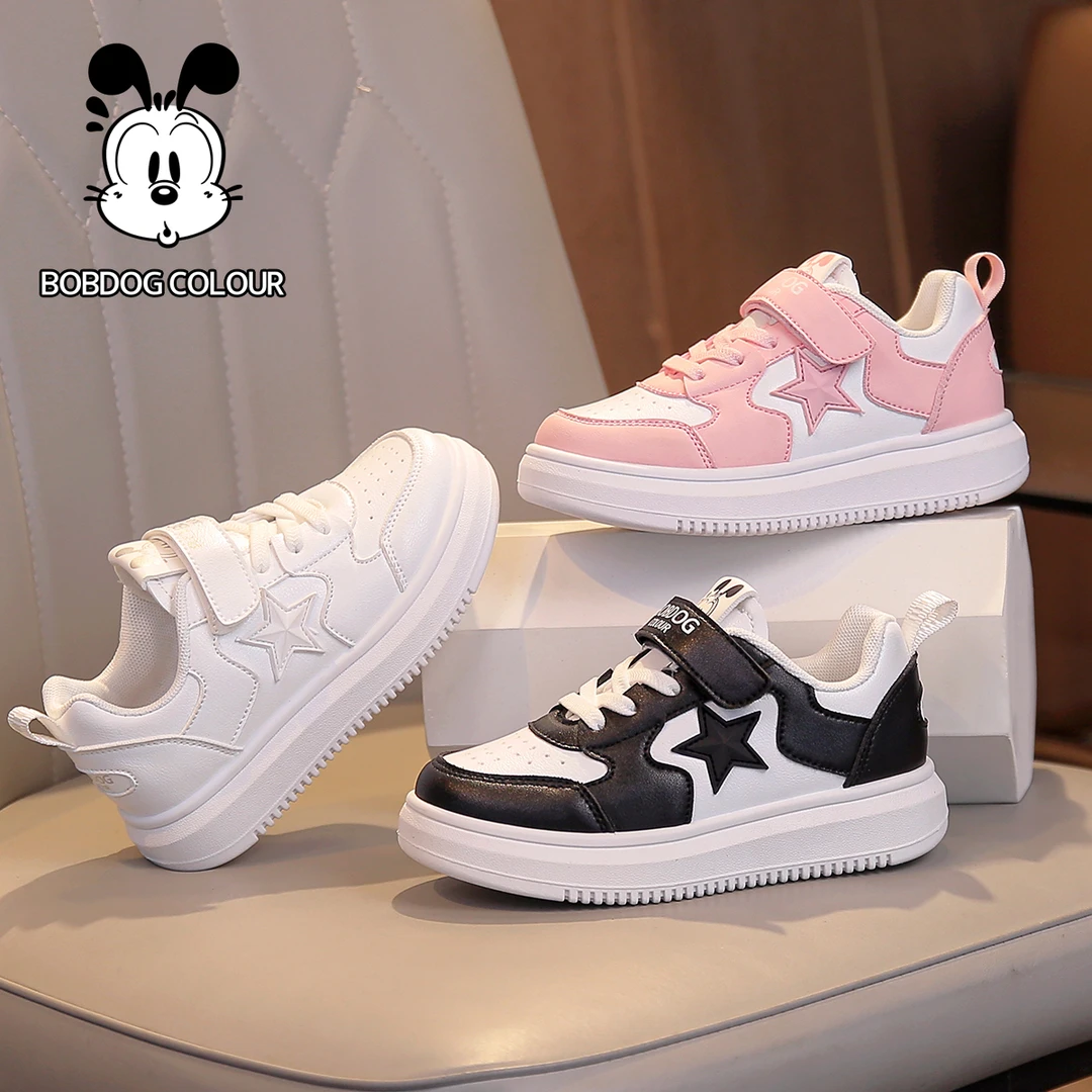 巴布豆卡乐童鞋2024新儿童春秋女童百搭软底中大童板鞋0240