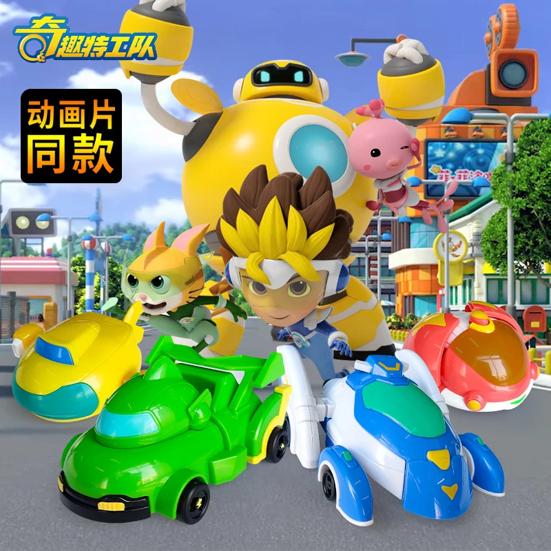 正版奇趣特工队飞鹰战车变形机器人汽车儿童玩具男孩金刚工程车