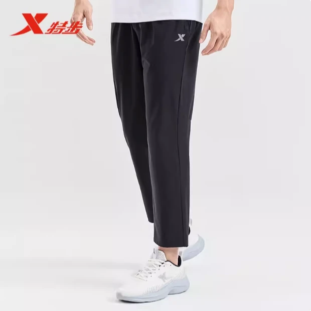 XTEP/特步特步梭织九分裤抗uv男裤2024夏款冰丝速干散口休闲裤116