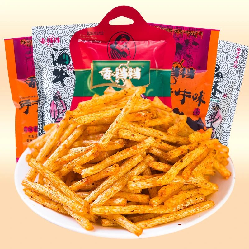 香铛铛-酒鬼手撕牛味辣条香辣麻辣面筋90儿时校园解馋零食大礼包
