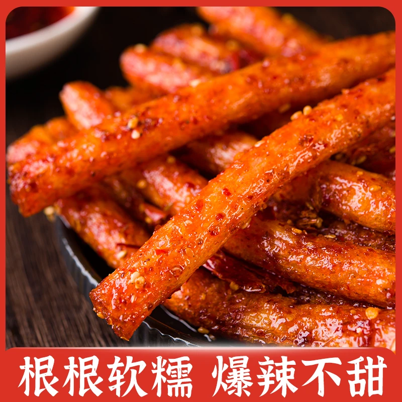 翻天娃通心棒爆辣香辣条湖南特产网红追剧宿舍解馋休闲零食推荐