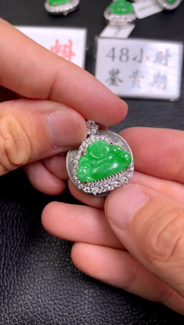 【闪购商品】翡翠吊坠(不含链)银S925镶嵌吊坠