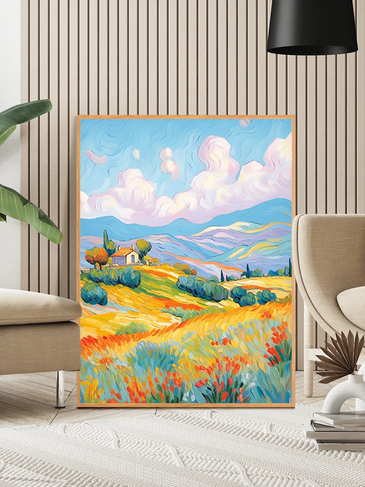 印象风景 五代画板DIY数字油画新居手绘填色宝藏卧室客厅装饰画