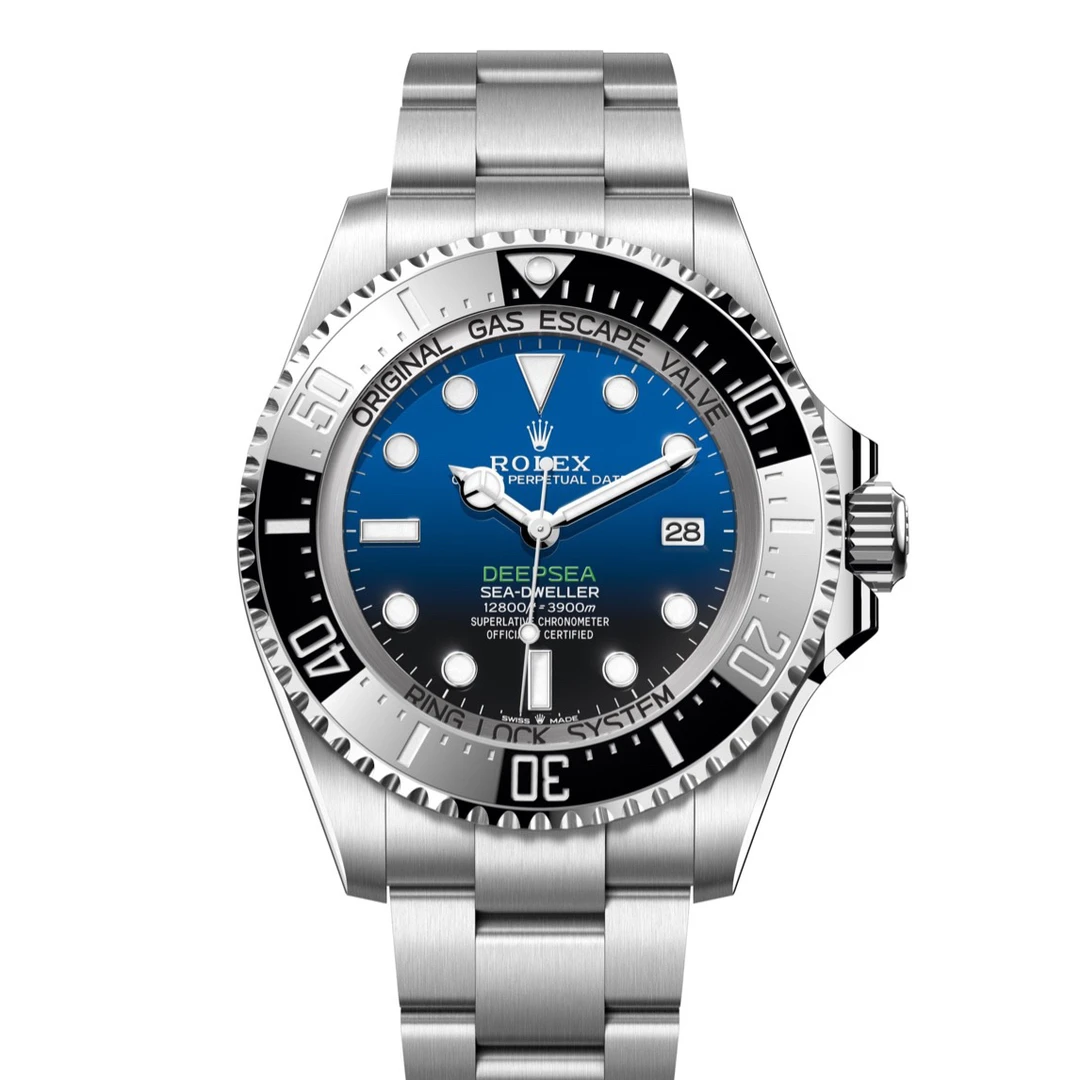 95新 Rolex/劳力士 渐变蓝海使M136660/43表径机械男腕表23年全套