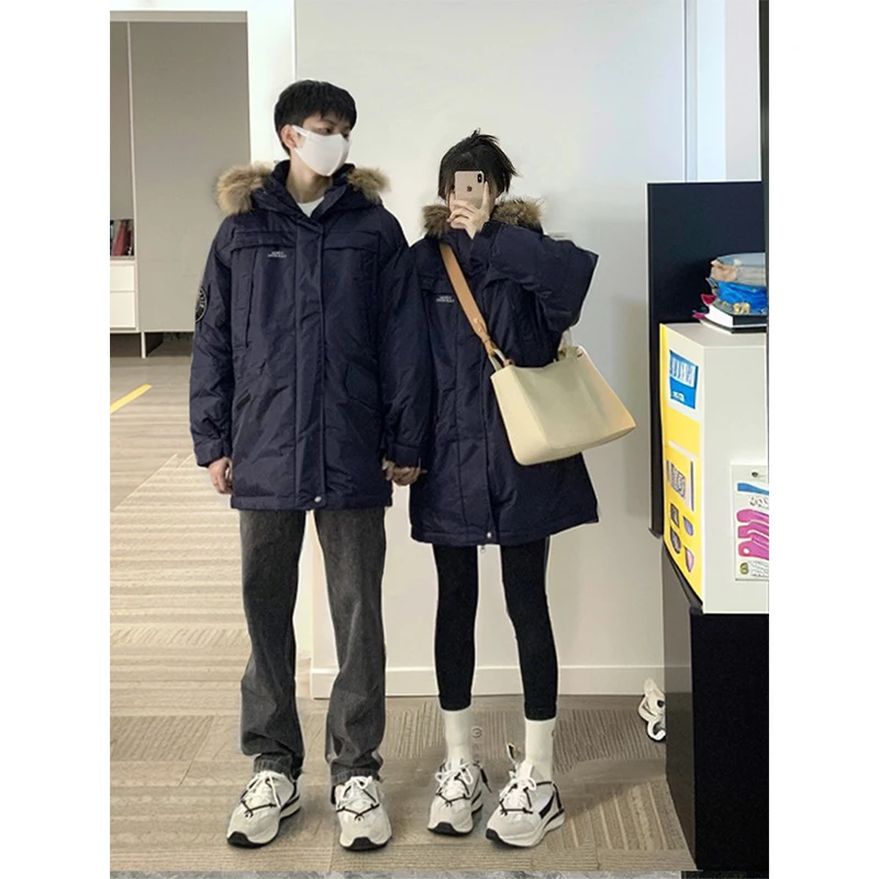 临典工装派克棉服男女冬季潮牌美式oversize设计感小众情侣装睡衣