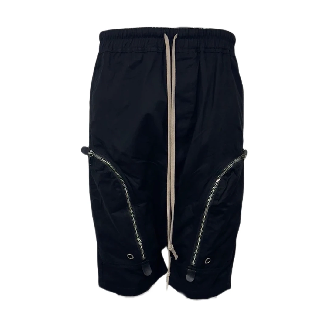 DuJIA 24SSRick风Owens暗黑男士口袋拉链设计宽松工装短裤