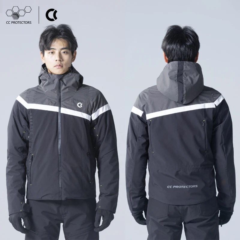 CC远山冬季摩托车骑行服男款冬天保暖防寒机车护甲衣防摔防风防护