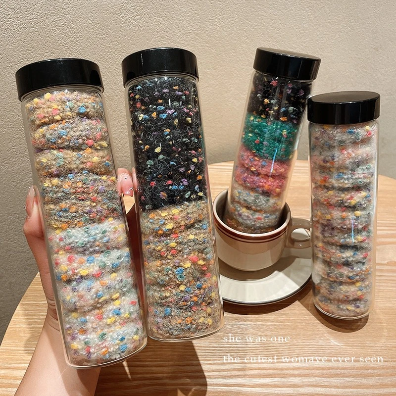 高颜值皮筋毛线甜甜圈发圈2025新款发绳头绳扎头发高马尾头圈头饰